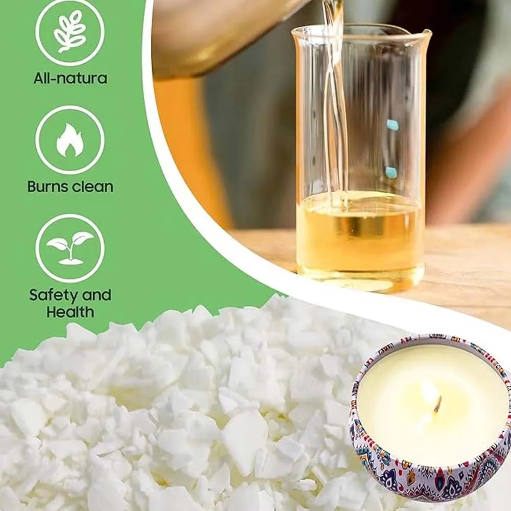 300g Soy Candle Making Kit – DIY Wax, Wicks & Stickers Candle Making Kit Zpaxo