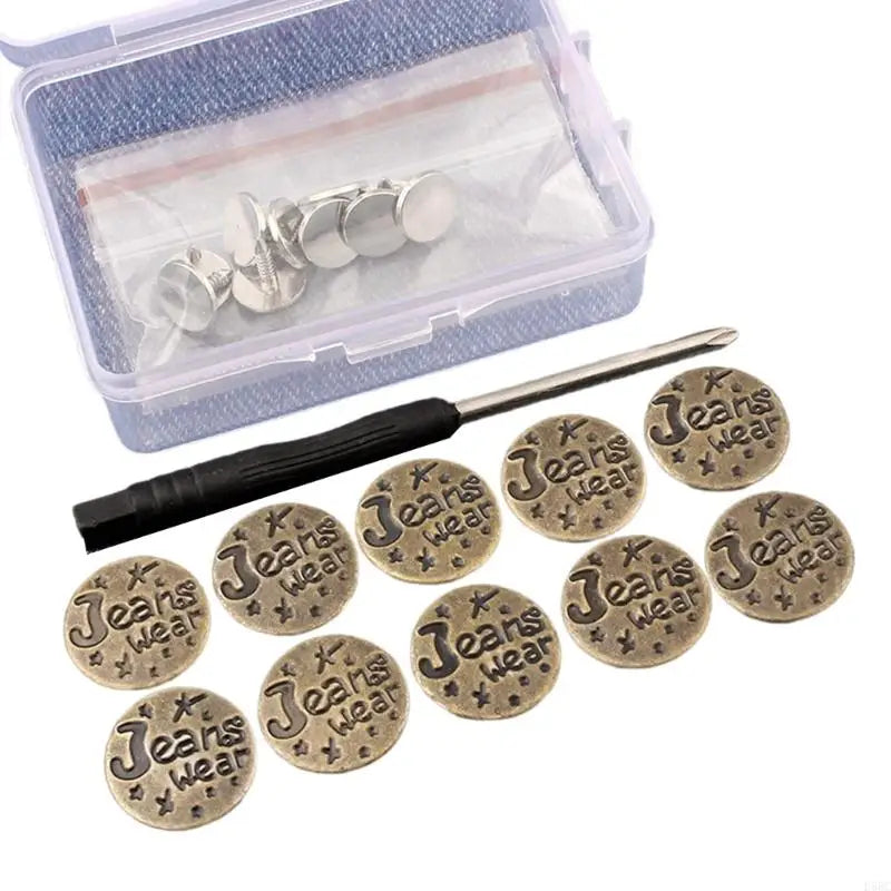 Waistband Button Jeans Buttons Trousers Replacement DIY Zpaxo 1 CN
