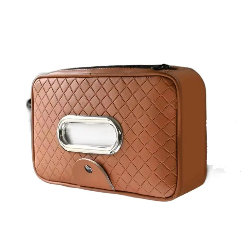 Universal Leather Car Tissue Box Zipper Organizer Storage Napkin Zpaxo