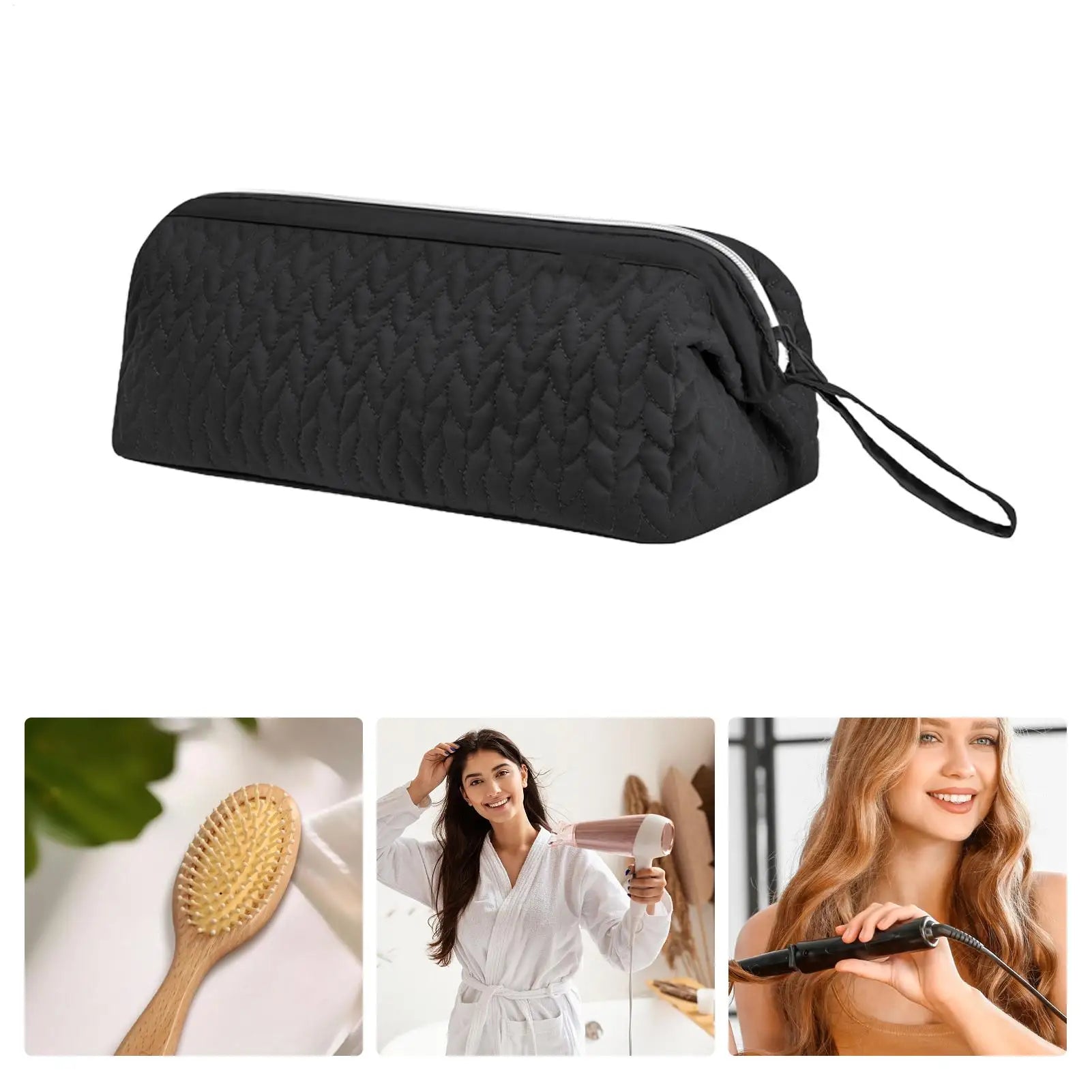 Hair Tool Organizer Bag Styling Straightener Holder Pouch Flat Iron