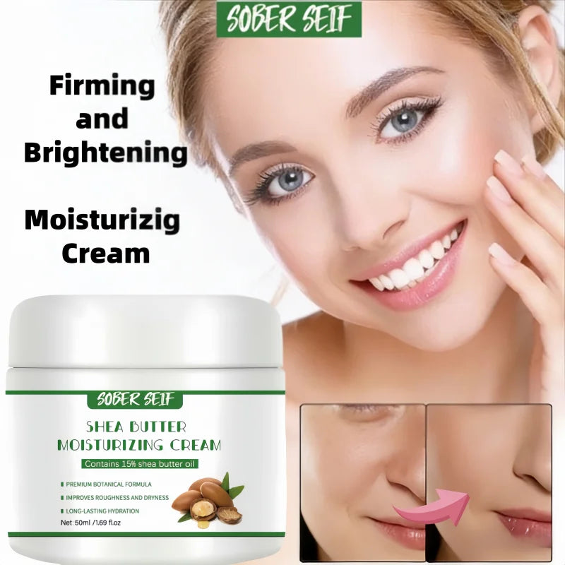 Moisturizer Shea Butter 72H Moisturizing Firming Brightening For Dry Skin Couple Gift Zpaxo