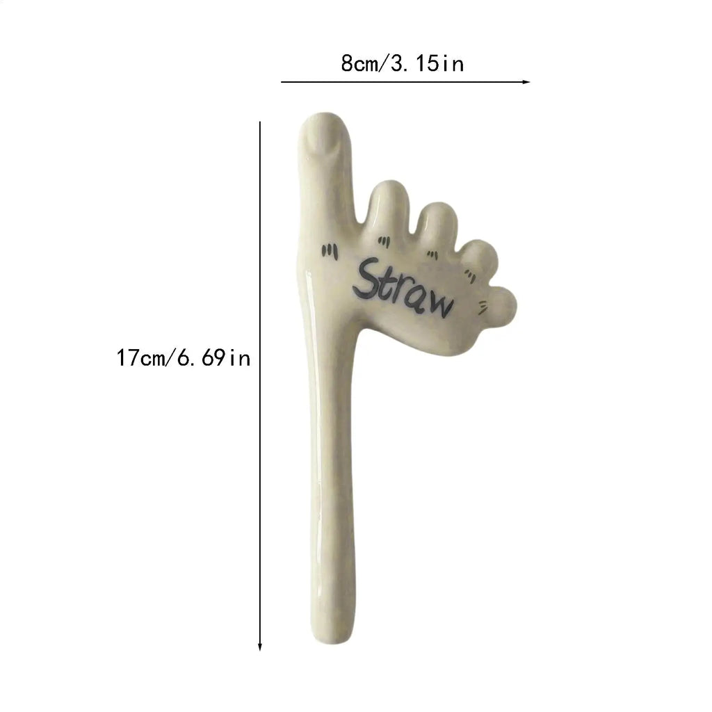 Foot Straw Handmade Toe Ceramic Reusable Drinkware Fishing Drinking