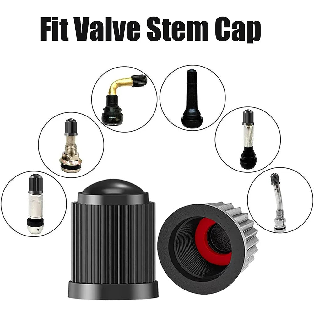 Universal Tire Valve Stem Caps with O-Ring Seal – Multi-Pack