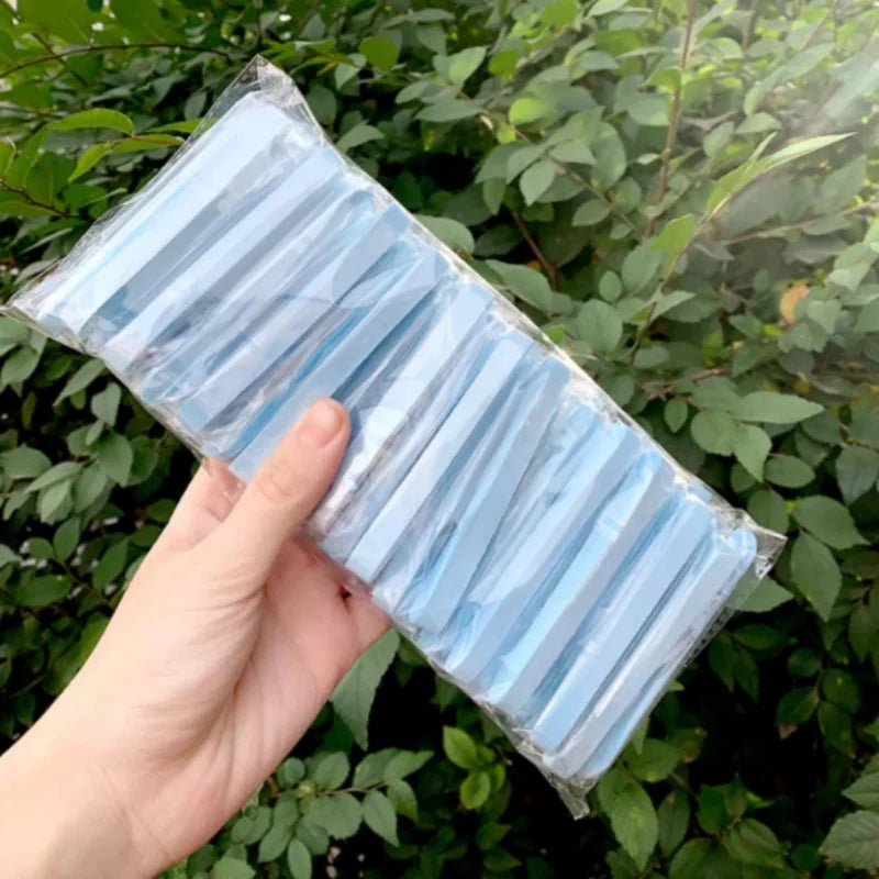 Compressed Face Wash Sponge Ultra-soft Reusable Travel-friendly Zpaxo Blue-50pcs