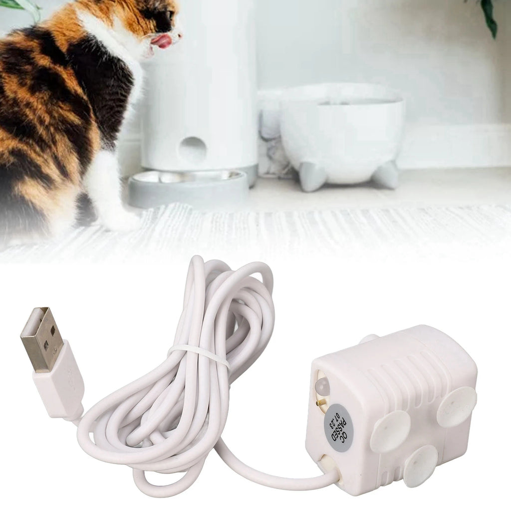 Cat Fountain Quiet Pet Water Pump Brushless Motor Adjustable USB