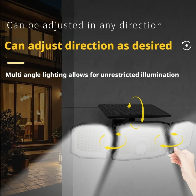 Solar Induction Wall Light IP67 Waterproof Rotatable Outdoor Lamp Solar Wall Lamp Zpaxo