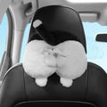 Creative Napkin Holder Corgi Ass Tissue Box Tissue Holder Cartoon Corgi Tissue Box Plush Soft Paper Napkin Case For Car Seat Zpaxo black-Cat
