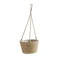 Handwoven Straw Hanging Basket Planter – Rattan Orchid Pot Hanging Basket Planter Zpaxo Primary colour