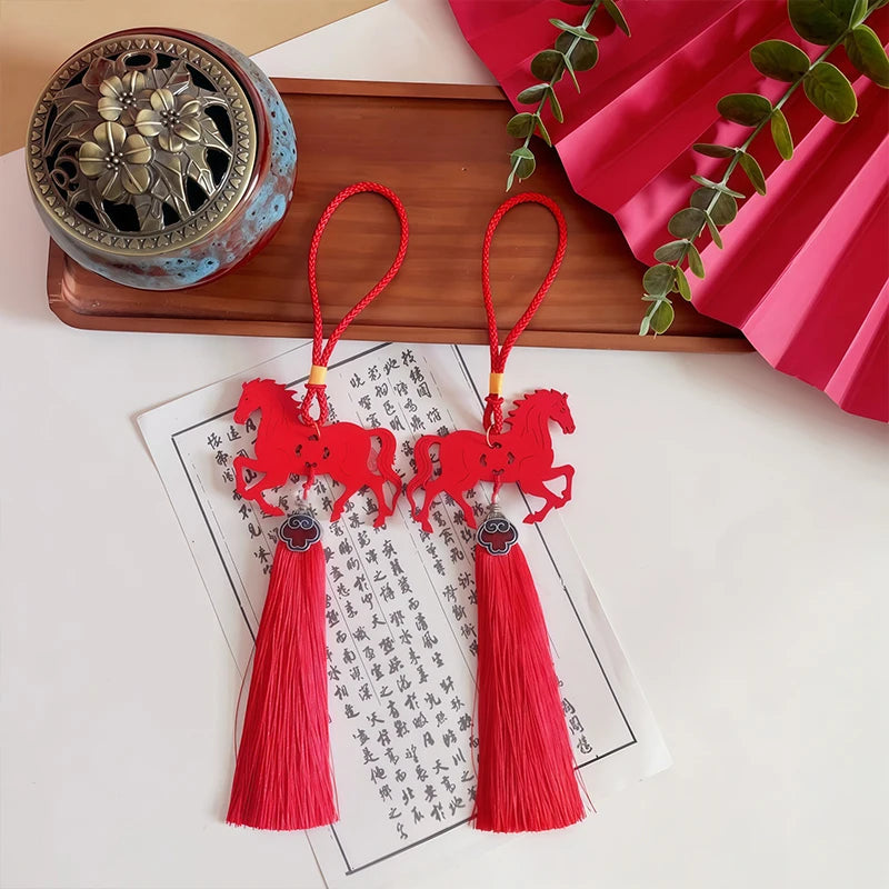 Year Horse 2026 Wall Adornment Fortune Bringing Zodiac Pendant Zpaxo
