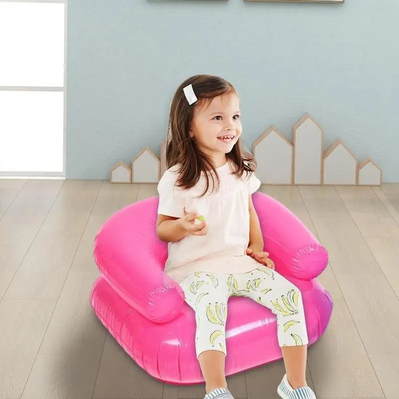 Pool Floats Waterproof Inflatable Booster Seat For Kids 220 Pounds Capacity Comfortable Seating Portable Air Lounger Ergonomic Zpaxo