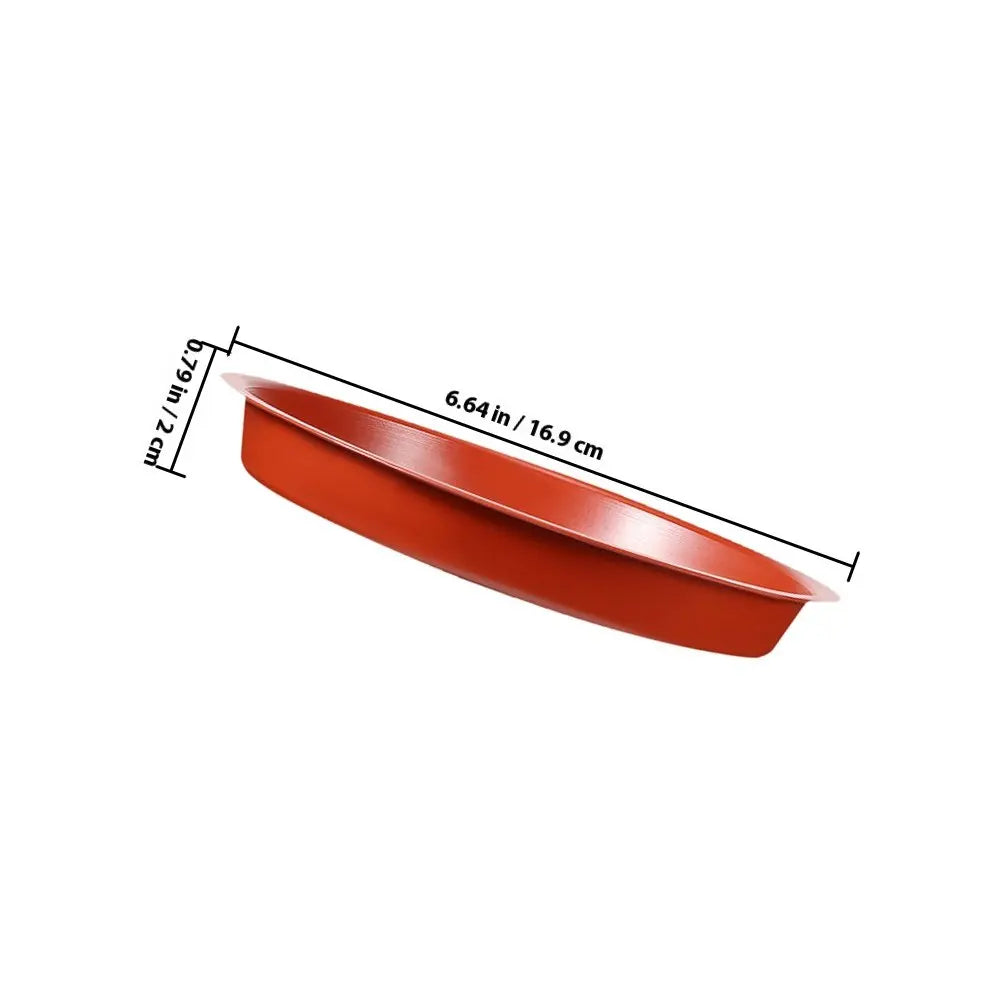 10Pcs Plant Trays Round Plastic Flower Pot Saucers Wear-Resistant Planter Plates Water Catcher Indoor Pots Gardening Accessories Zpaxo 16.9X16.9X2CM