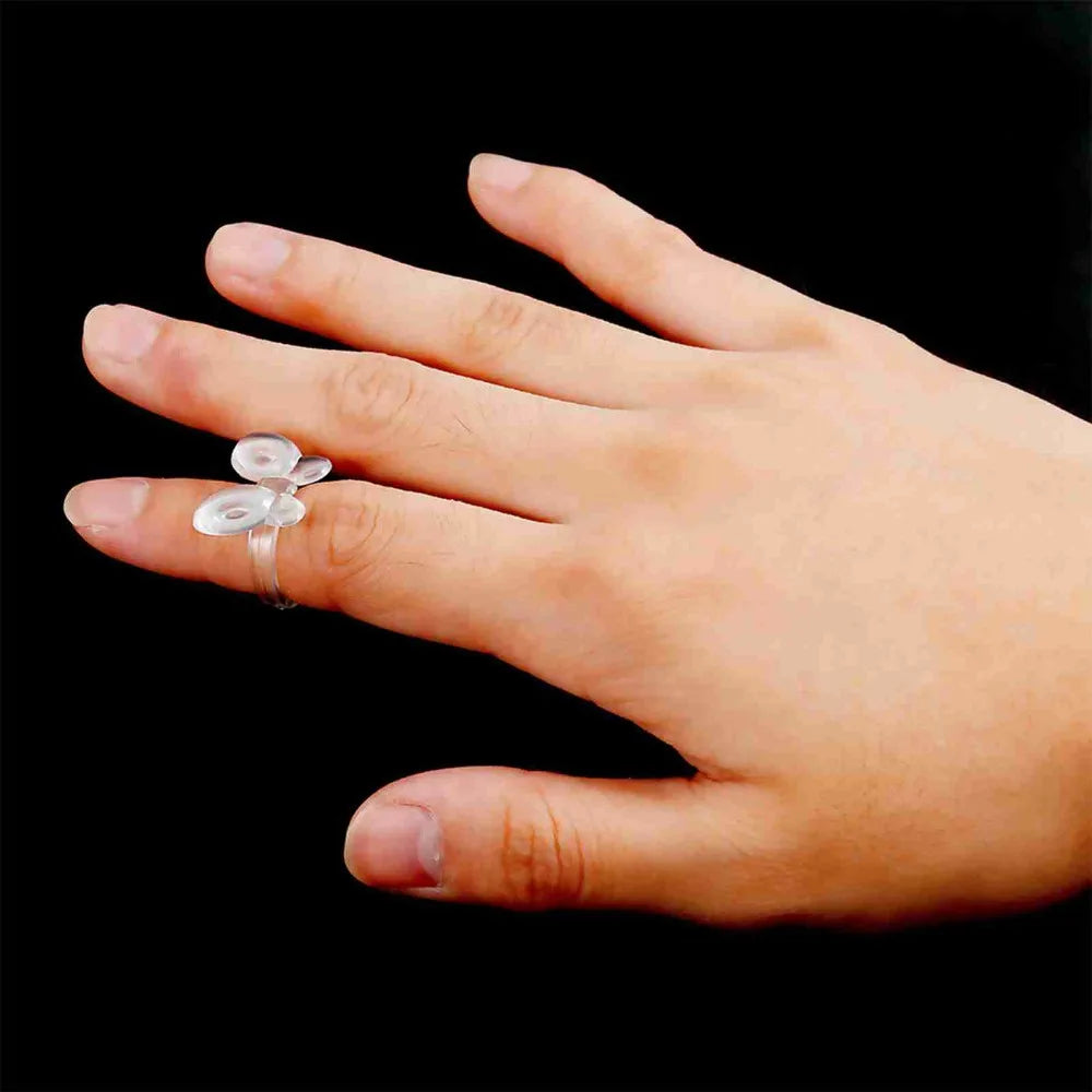 Transparent Gel Showing Ring Butterfly Display Nail Chart Art Tool Zpaxo