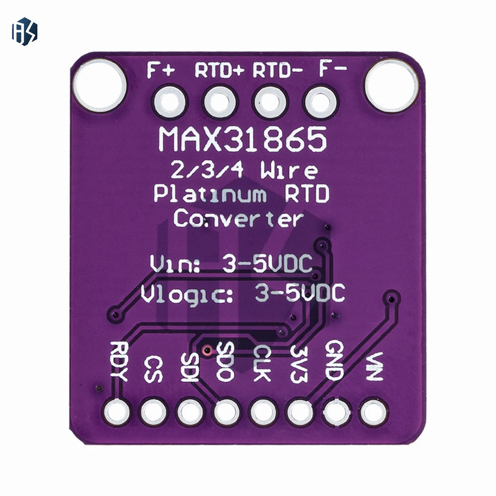 3 3v 5v MAX31865 Platinum Resistance Temperature Detector Module RTD Zpaxo