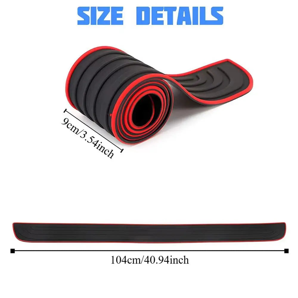 Anti-Scratch Door Edge Guard Car Rear Bumper Protector Guard Rubber Mouldings Pad 104cm with Strong Adhesive Rear Bumper Guard Zpaxo