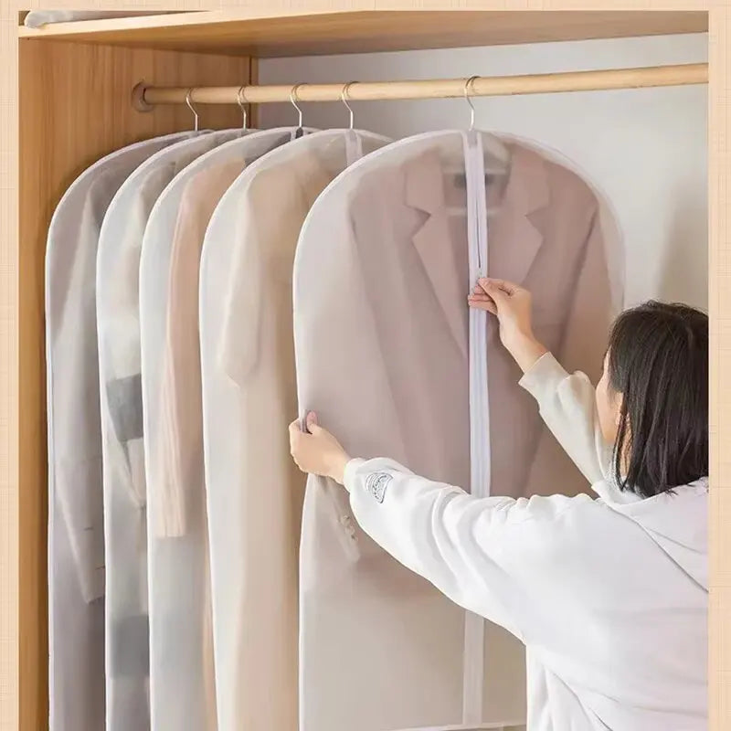 Moth-Proof Garment Bags with Zip – Washable 3/6-Pack