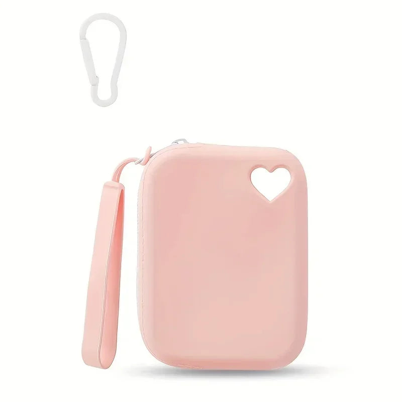 1PC Silicone Dog Treat Bag Pet Snack Bag Travel Portable Training Pet Walking Bag Pet Accessories Dog Food Reward Storage Bag Zpaxo Pink Color