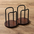 Wooden Disposable Cup Dispenser Long Stick Tea Water Storage Holder