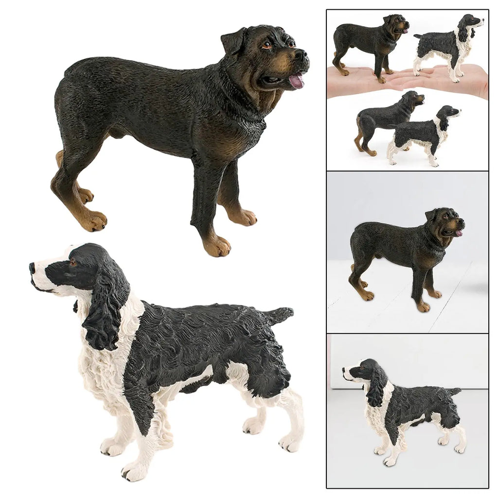 Dog Figurine Statue Yard Art Decoration Puppy Standing Figurine Statue for Gift Decorations Home Decor Furnishings Dog Lover Zpaxo