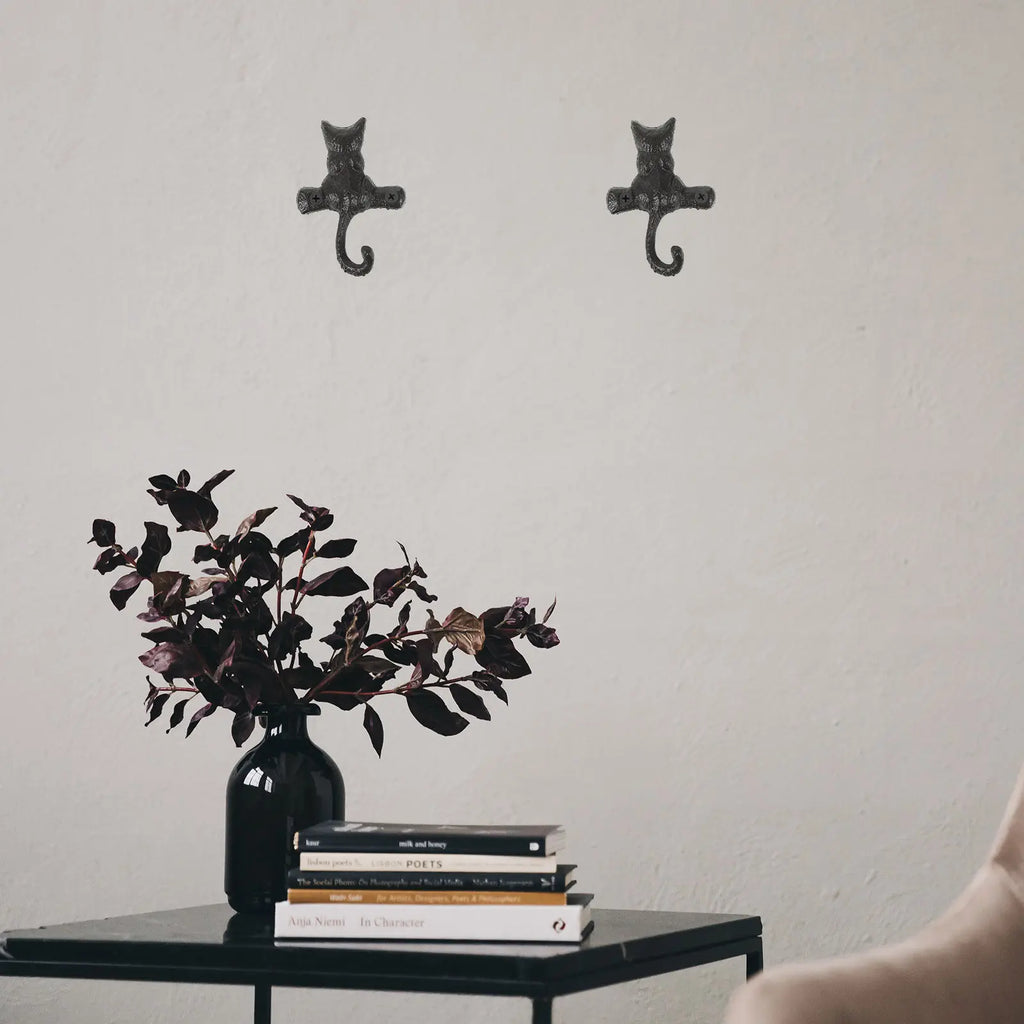 Classical Cat Wall Hooks Stylish Iron Decorative Hook Mounted Coat