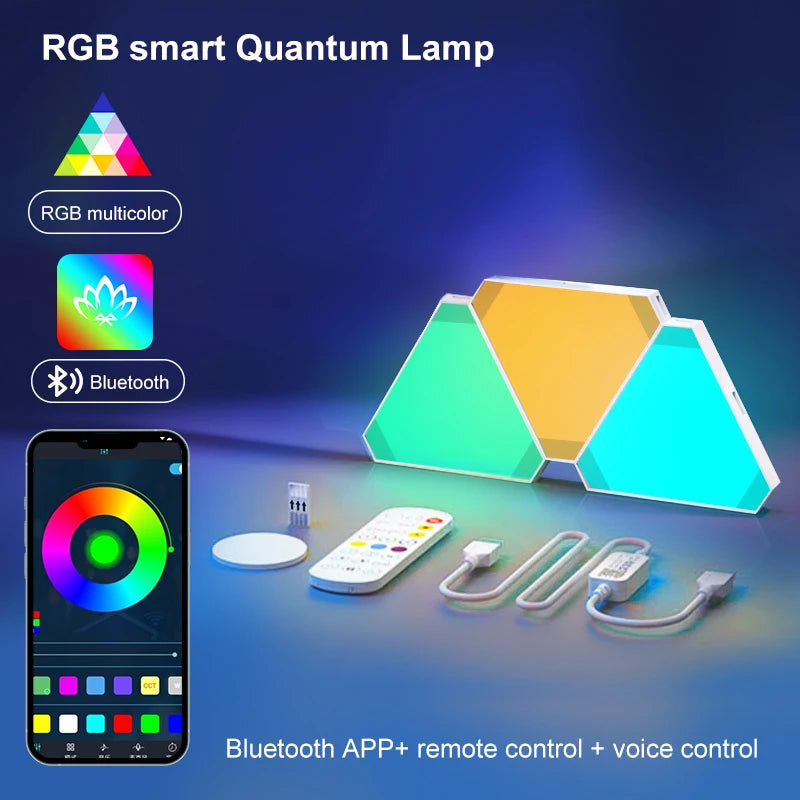 Wifi Bluetooth App Control Music Sync Lamp Ultra Smart Home Lights Zpaxo Wifi RGB 10PCS