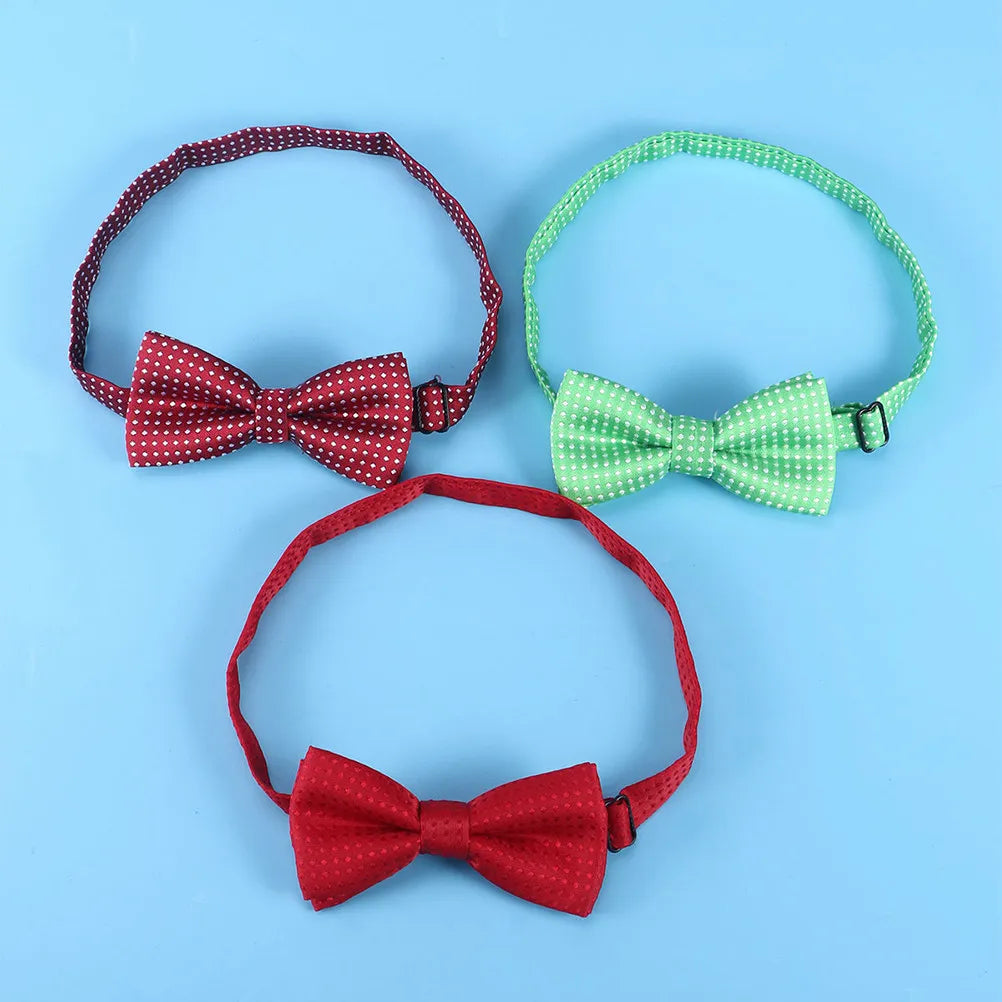 Pet Cat Bow Collar Accent Stylish Adjustable Polyester Tie Feline