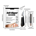 Angled Nail Clippers – Wide Opening Anti-Splash Trimmer Nail Clipper Trimmer Zpaxo China Mainland Black