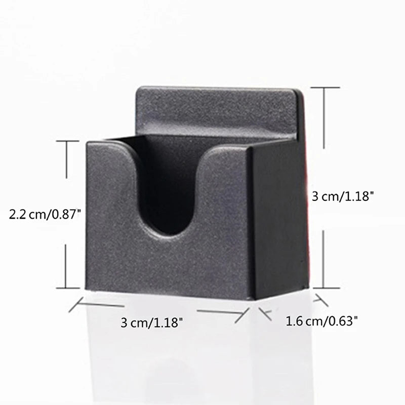 Walkies Talkies Holder 1 Clip Wall Mount ABS Adhesive Back Rack Easy