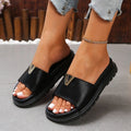 Versatile Soft Leather Summer Shoes Fashion Mother Outdoor Sandals