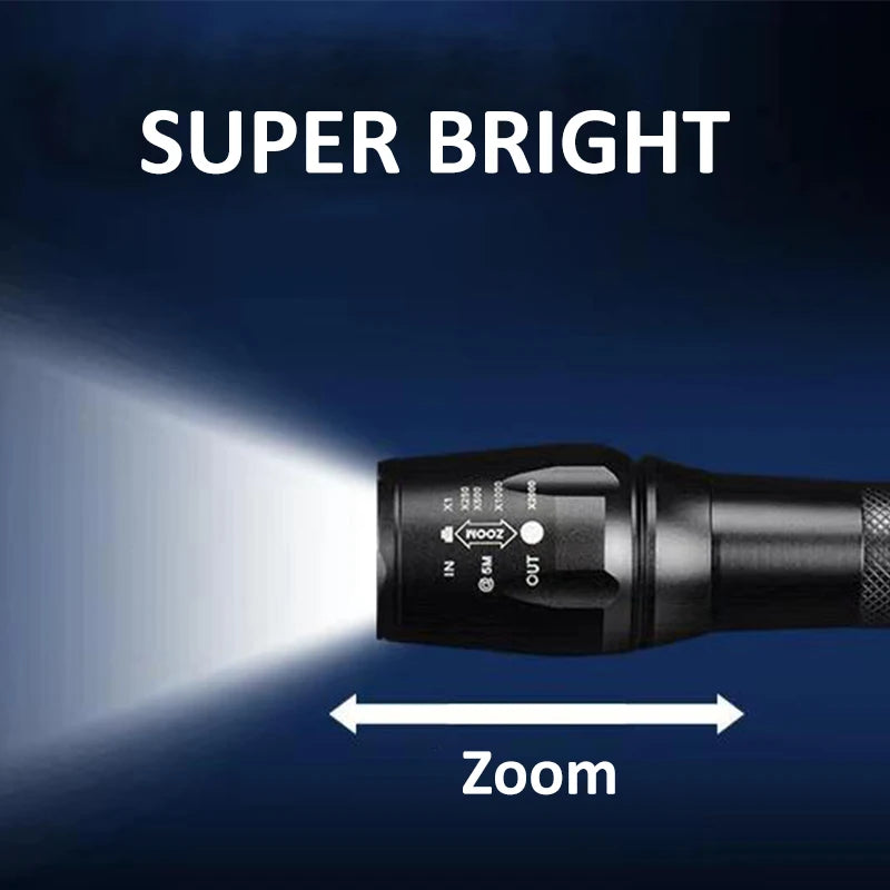 POCKETMAN 3800 Lumen Tactical LED Flashlight – 5 Modes