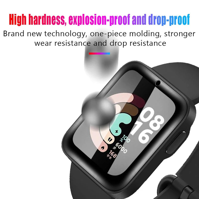 Soft Tempered Glass For Xiaomi Mi Watch Lite 2019 Color Poco Full Screen Protector For Redmi Watch 2 3 Lite Active (Not Glass) Zpaxo