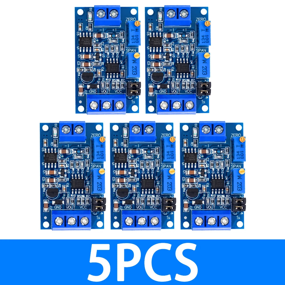 0-20mA 4-20mA Current To Voltage Transmitter Module, 0-3.3V 0-5V 0-10V Signal Converter Board Zpaxo 5pcs