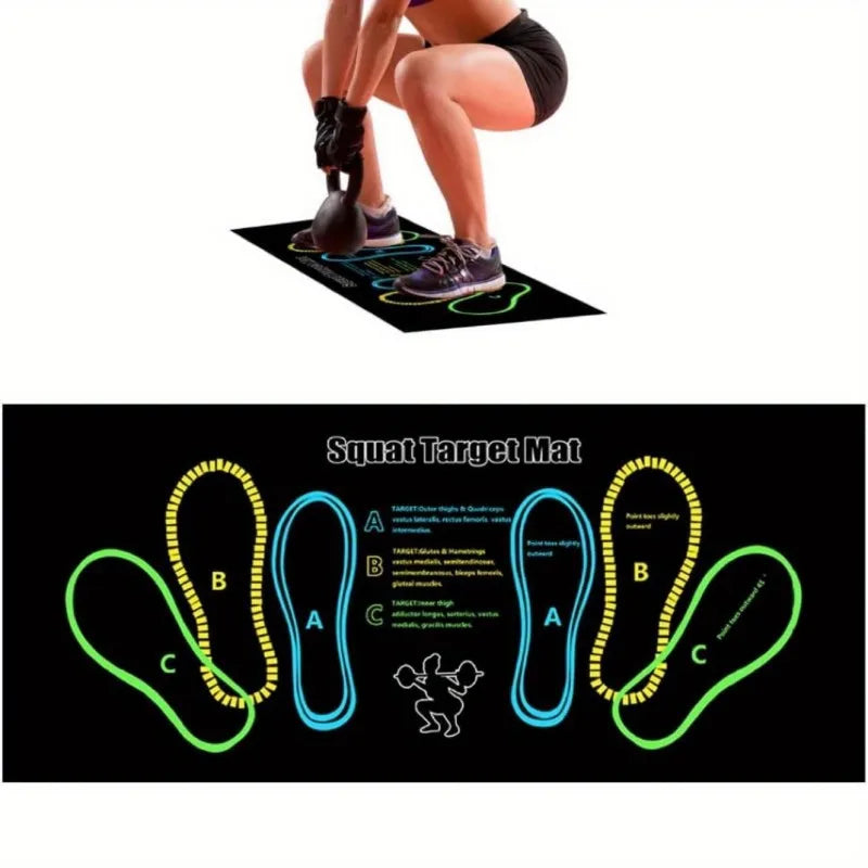 Training Mat Fitness Floor Natural Rubber Anti Slip Bottom Men's Zpaxo black
