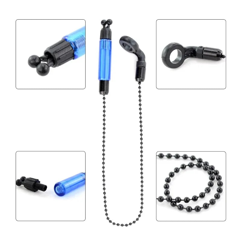 HIRISI Carp Fishing Soft Chain Swinging Device Fishing Pliers Bite Signal Alarm Durable Hanger Swinger Fish Tools Accessories Zpaxo