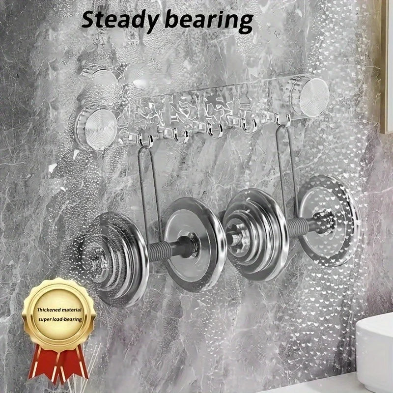 Easy-install Water Ripple Transparent Suction Cup Hooks No Drilling