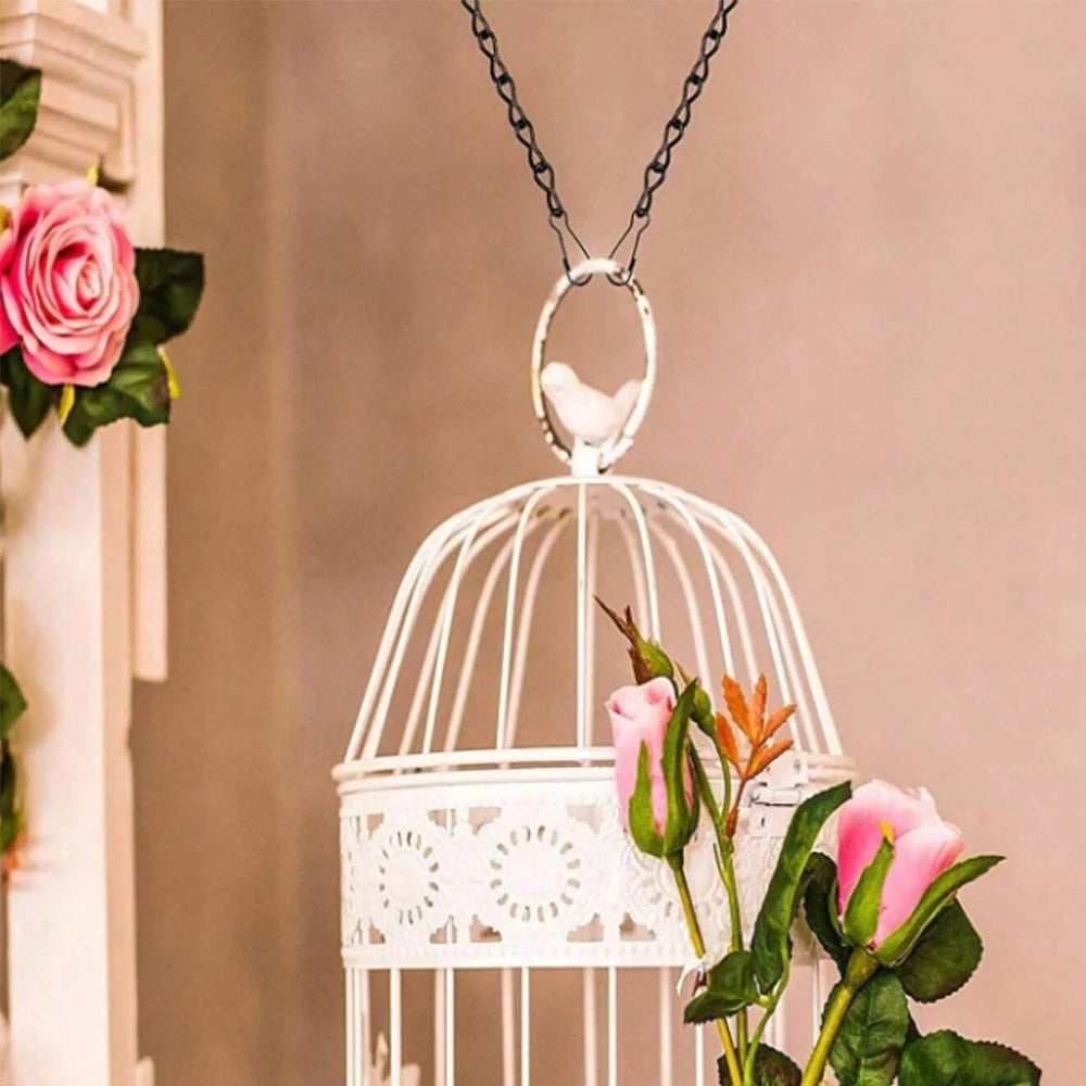 2/4/6/10Pcs Black Hanging Chains with Hooks for Hanging Bird Feeders Basket Billboards Lanterns Wind Chimes Home Garden Decor Zpaxo