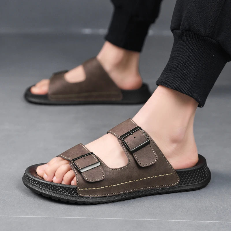 Men's Slippers Comfortable Lightweight Soft Sole Casual Slides Indoor