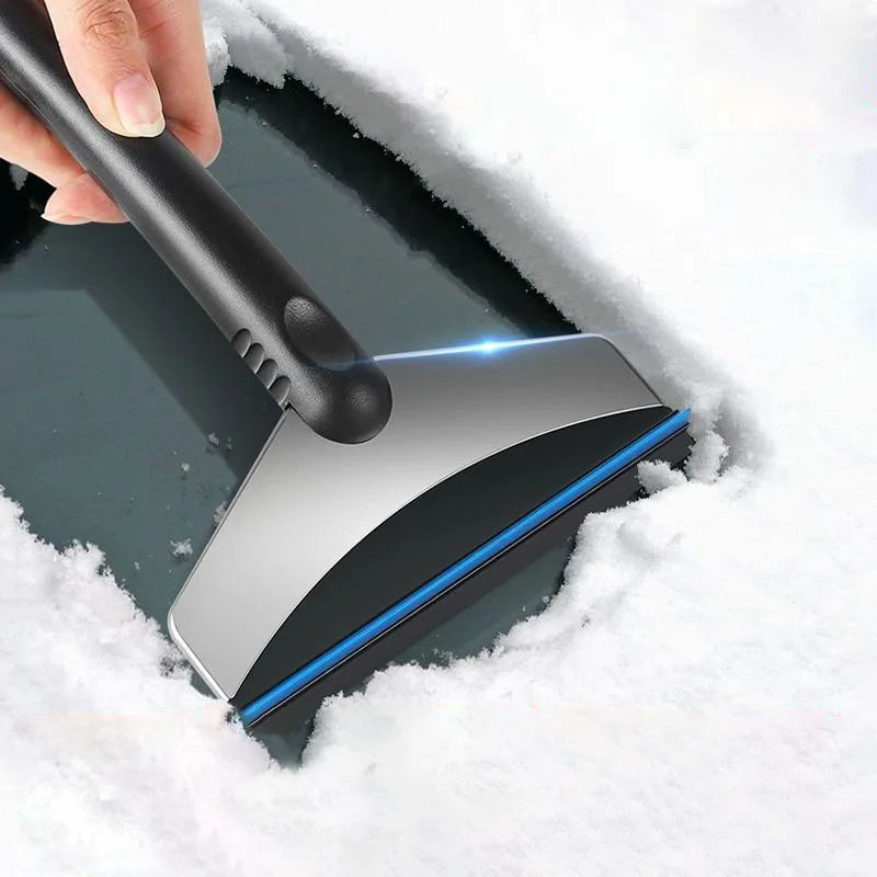 Stainless Steel Car Windshield Ice Scraper Snow Removal Shovel Defrosting Ice Scraper Tool Glass Snow Removal Tools Zpaxo