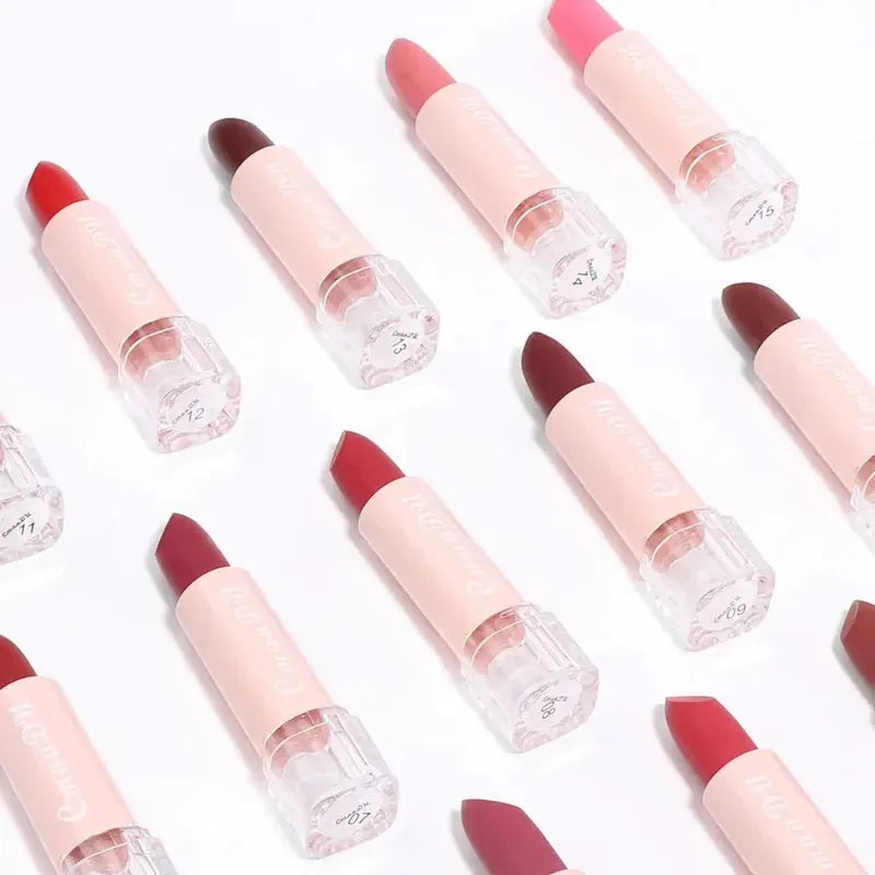 15 Colors Lipstick Waterproof Long Lasting Matte Velvet Mental Beauty Lip Gloss Nude Glitter Lip Gloss Beauty Red Lip Tint New Zpaxo