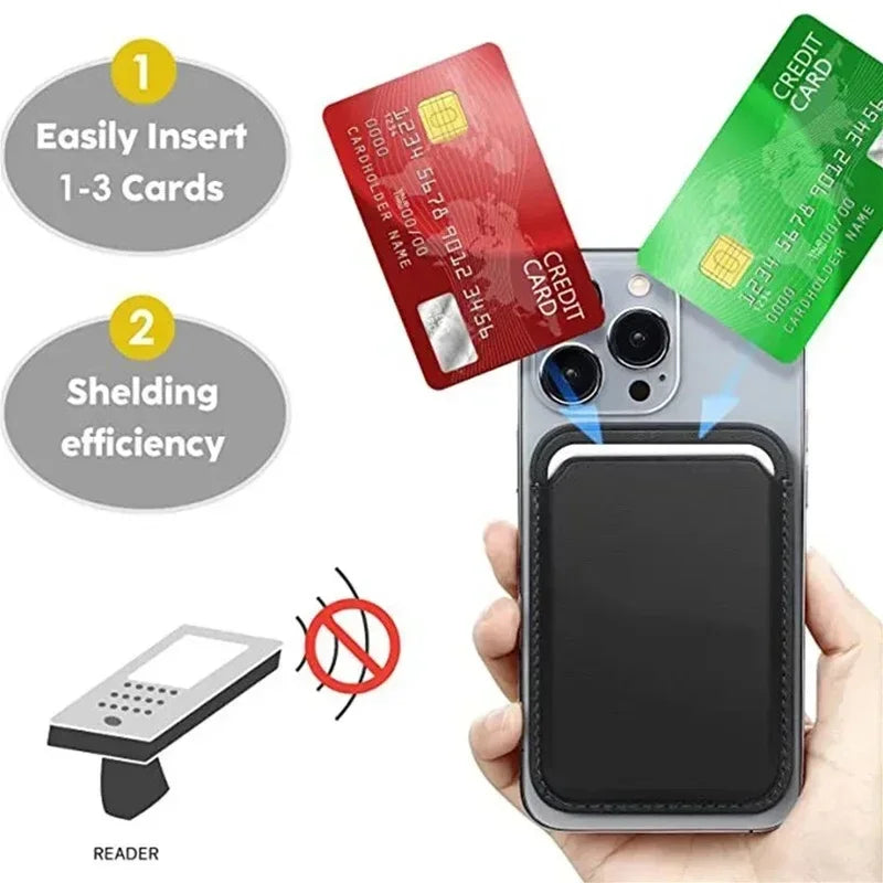 Mobile Phone Magnet Leather Wallet Case Iphone 15 Max Magsafe 14 13