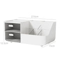 Desktop Drawer Organizer – Cosmetics & Stationery Storage Box Desktop Drawer Organizer Zpaxo white