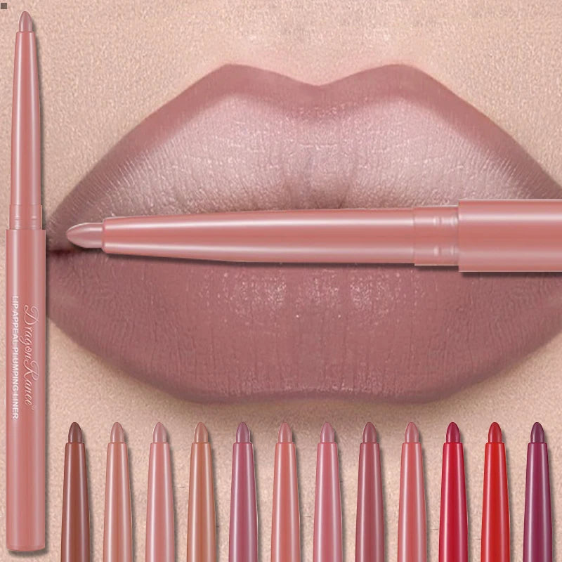 Matte Mist Lip Liner Pencil Long Lasting Waterproof Lipstick Pencil Precise Outline Lipliner Crayon Smooth Creamy Formula Makeup Zpaxo