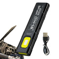 Portable COB LED Flashlight USB Rechargeable Work Light Magnetic Lanterna Hanging Lamp with Built-in Battery Camping Torch Zpaxo Default Title