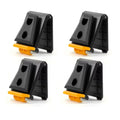 4 PCS Durable ABS Waist Bag Clip Storage Rugged Hand Tool Accessories Sundries Tote Belt Hook Tool Pouch Zpaxo Black