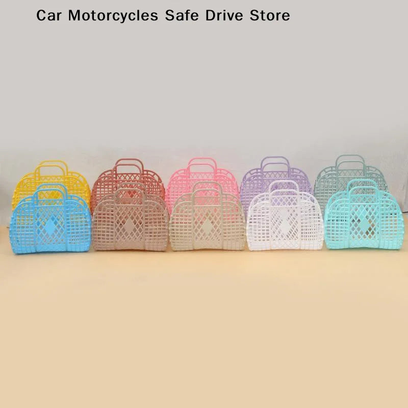 MDetachable Plastic Shower Basket Hollow Bathroom Storage Home