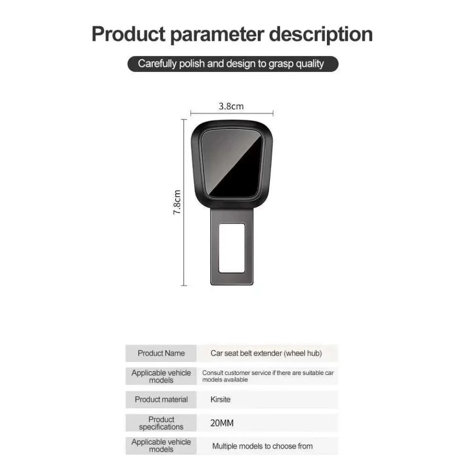 Car Seat Belt Extension Shoulder Strap Button Suitable Interior