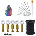16pcs Leather Suture Positioning Needle Tools Set DIY Suture Fixed Position Needle Leather Fixed Suture Needle Craft Supplies Zpaxo set B-0-6mm