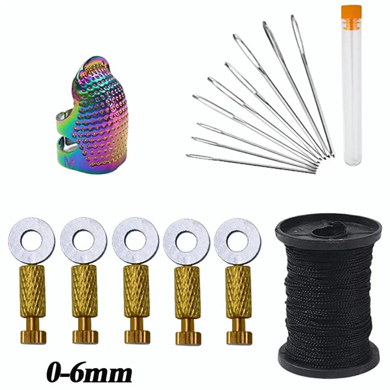 16pcs Leather Suture Positioning Needle Tools Set DIY Suture Fixed Position Needle Leather Fixed Suture Needle Craft Supplies Zpaxo set B-0-6mm