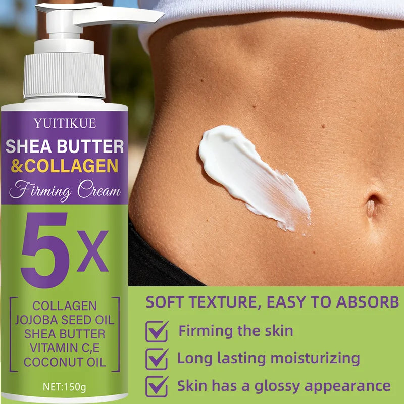 YUITIKUE 5X Shea Butter Firming Body Cream 150g – Sculpt & Glow Firming Body Cream Zpaxo