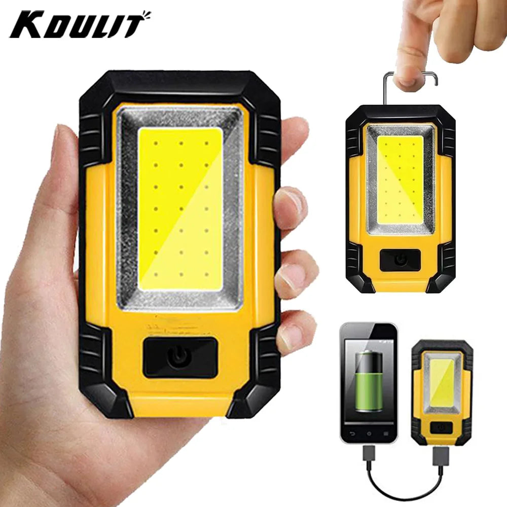 4000mAh COB LED Work Light – Magnetic Rechargeable Lantern