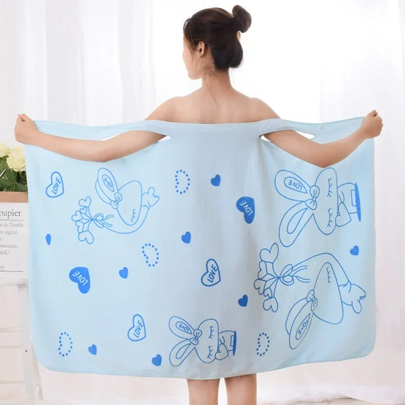 1Pc Women Quick Dry Magic Bathing Towel Spa Bathrobes Wash Clothing Sexy Wearable Microfiber Beach Towels Bathrooms Towel Zpaxo